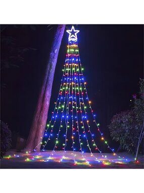 Christmas Decor Star String Lights, 320 LED Christmas Lights Outdoor with 13